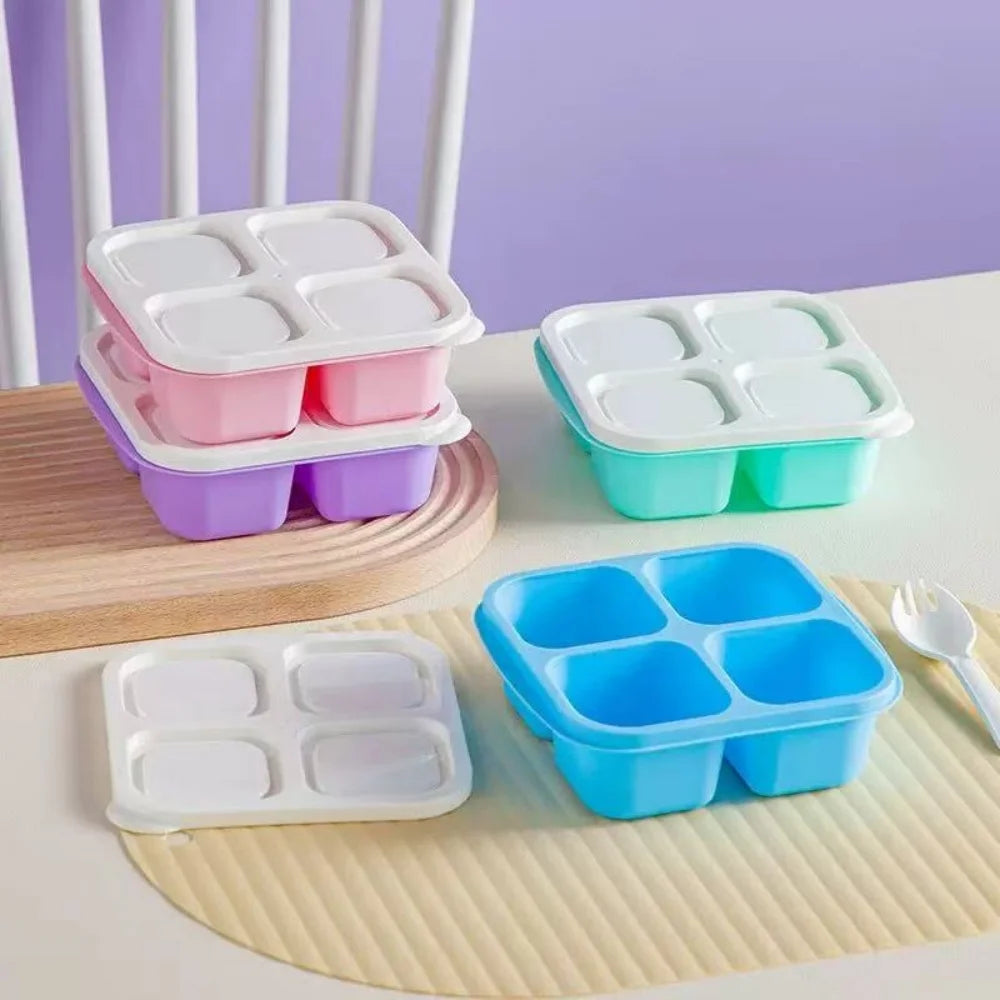 1pc-snack-container-stackable-4-compartment-lunch-box-with-lid-reusable-meal-prep-container-lightweight-lunch-container-