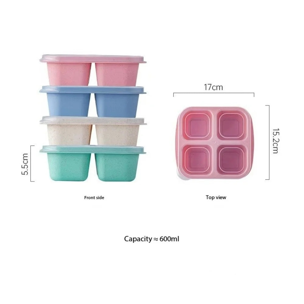 1pc-snack-container-stackable-4-compartment-lunch-box-with-lid-reusable-meal-prep-container-lightweight-lunch-container-