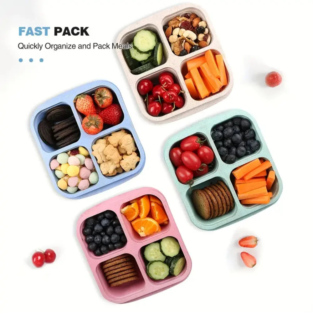 1pc-snack-container-stackable-4-compartment-lunch-box-with-lid-reusable-meal-prep-container-lightweight-lunch-container-