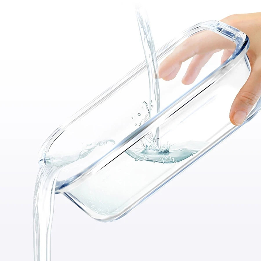 Lunch Box Glass Food Storage Containers with Lids Meal Prep Containers Glass Fresh-Keeping Box Airtight Lunch Boxes Bento Boxes