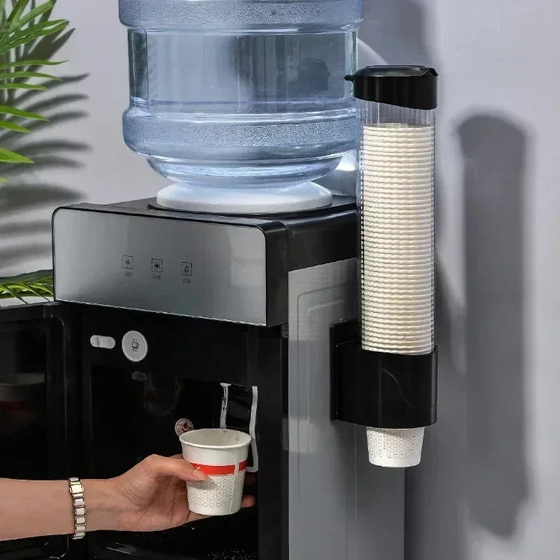 Plastic Disposable Paper Cups Dispenser Wall-mounted Water Dispenser Cup Holder Cup Container Paper Cup Frame Home Organizer