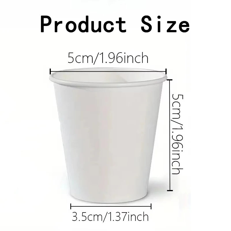 50/100PCS Disposable Small Paper Cup Tasting Cup  Perfect for Coffee Candy Juice Home Supermarket Holiday Party Activities