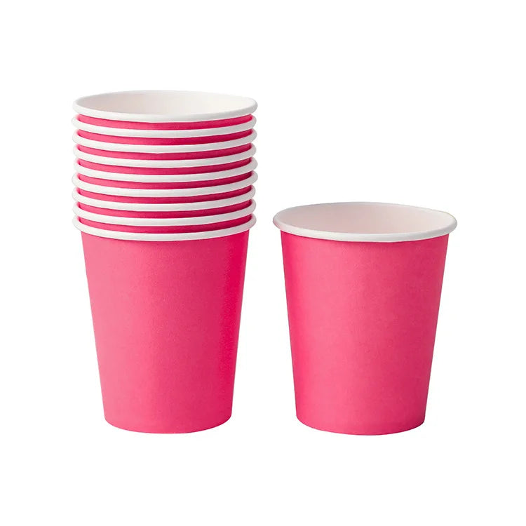 Paper Cups 250ml Family Party Supply Children Birthday Party Decorations Kids Party Supplies Cups Disposable Tableware Sets Cups