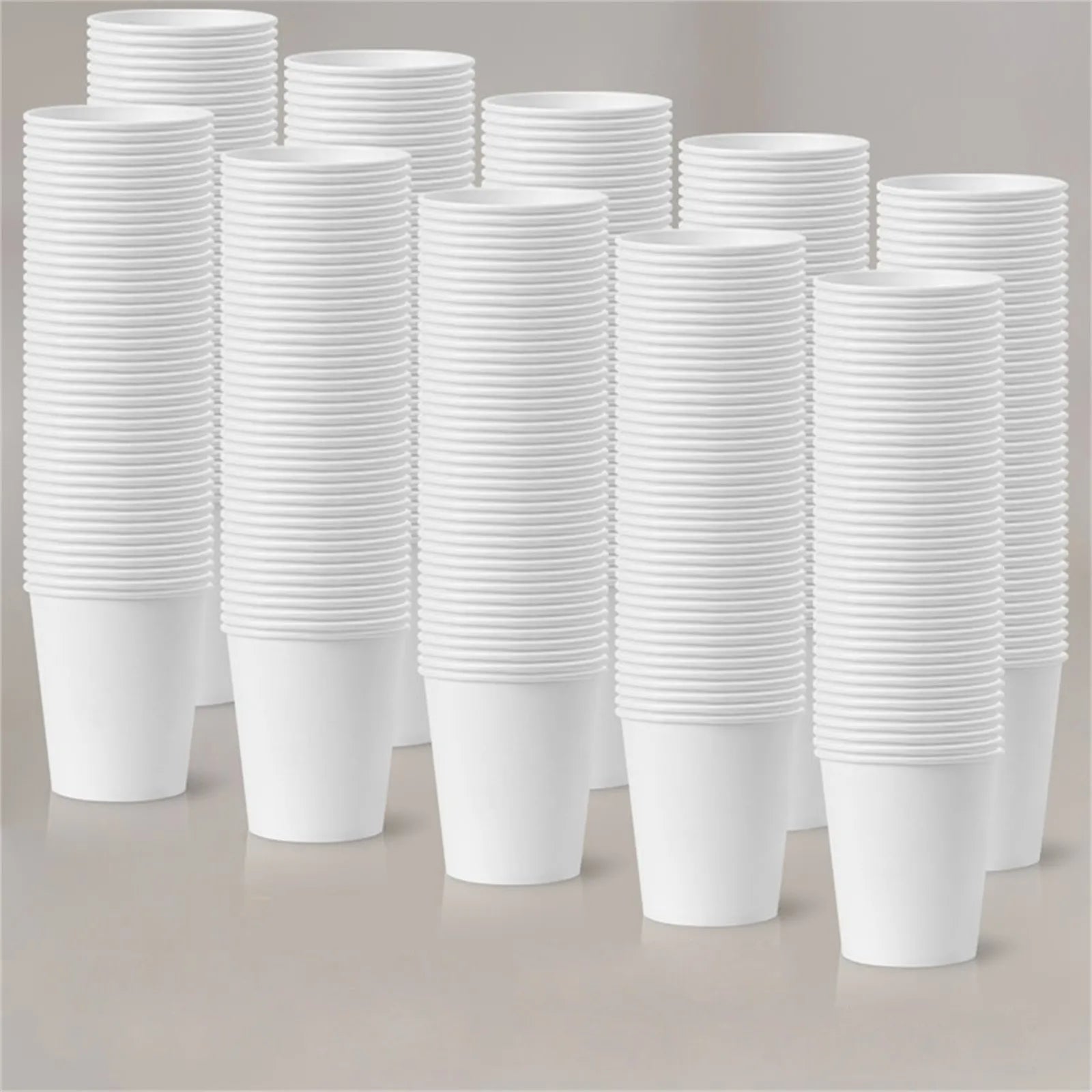 50/500/1000pcs Disposable Paper Cups 210ml Solid Color Paper Cups Coffee Milk Cup Paper Cup For Hot Drinking Party Supplies