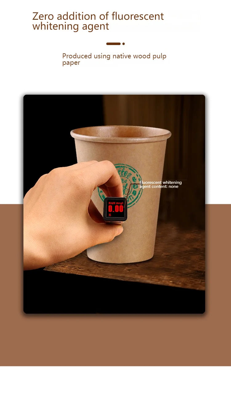 100/200pcs Disposable Paper Cups 250ml Solid Color Paper Cups Coffee Milk Cup Paper Cup For Hot Drinking Party Supplies