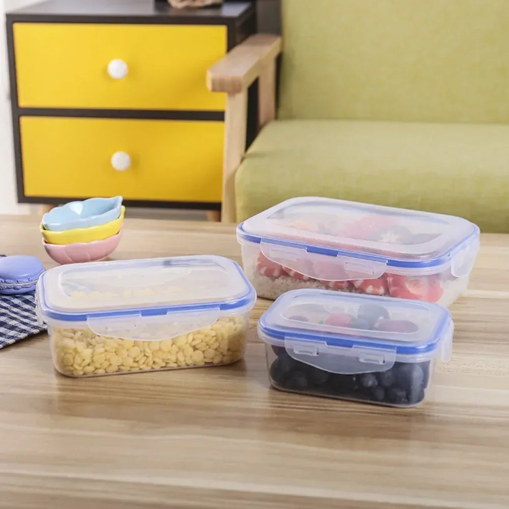 Food Containers with Lids Meal Prep Airtight Food Storage Lunch Containers BPA Free Refrigerator Fresh Keeping Box