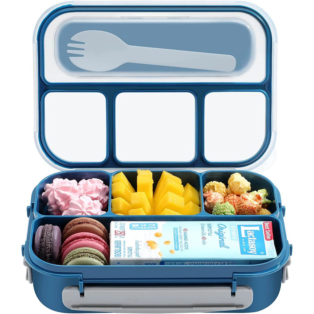 Lunch Box,Lunch Containers for Adults Kids Toddler,1.3L-4 Compartment Bento Box,Microwave/Dishwasher/Freezer Safe