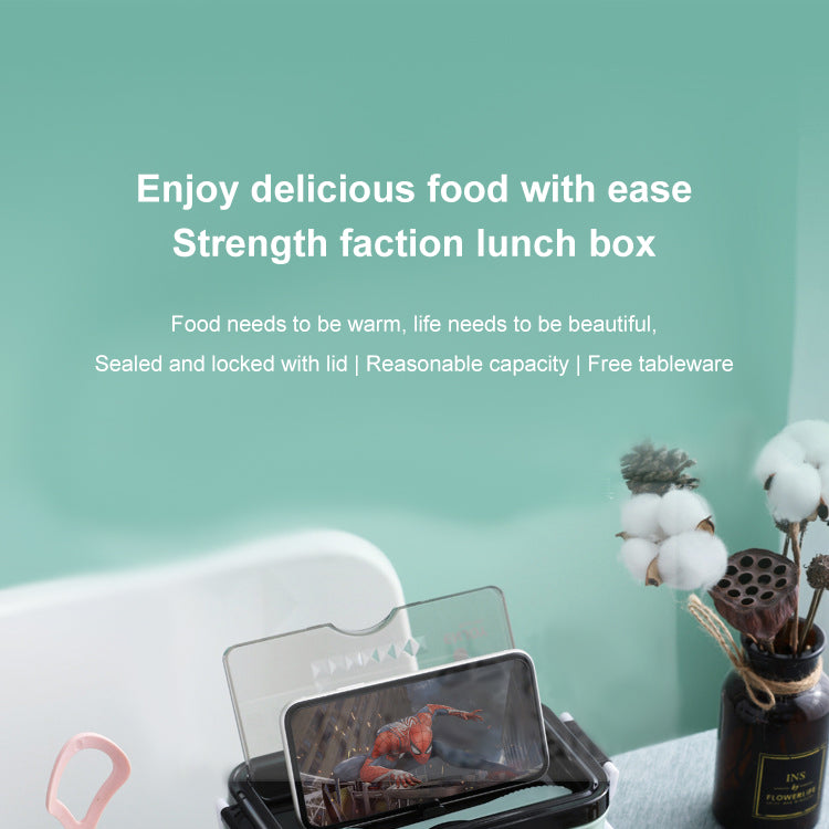 Stainless Steel Lunch Box Bento Double Layer Box Student Office Worker Food Container Microwae Heating Lunch Food Storage Box