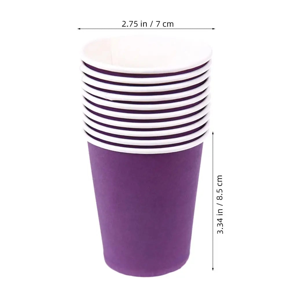 100pcs Disposable Paper Cups for Coffee, Juice & Cold Drinks – Eco-Friendly Party & Tasting Cups