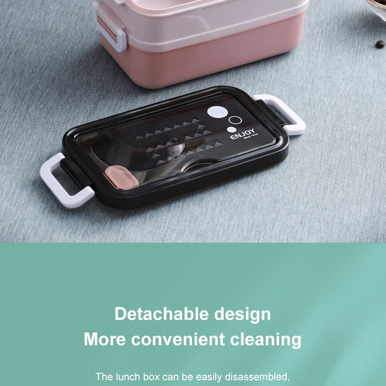 Stainless Steel Lunch Box Bento Double Layer Box Student Office Worker Food Container Microwae Heating Lunch Food Storage Box