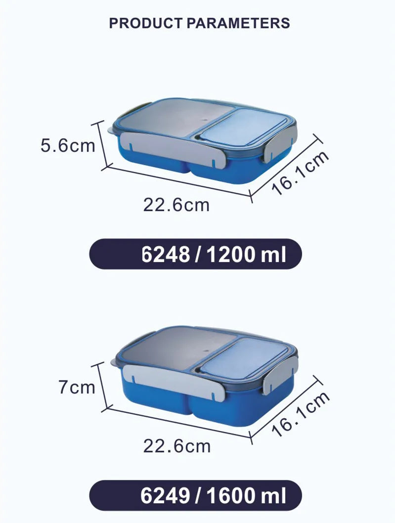 Lunch Box,Lunch Containers for Adults Kids Toddler,1.3L-4 Compartment Bento Box,Microwave/Dishwasher/Freezer Safe