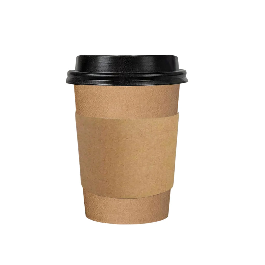 100 Pcs12 Oz Paper Coffee Cups Disposable Coffee Cups With Lids And Sleeves For Home And Cafes Party Restaurant Coffee Shop