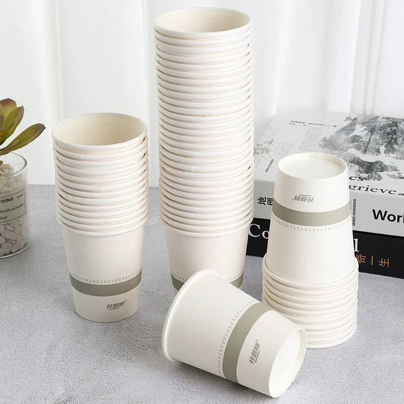 100pcs 250ml 9oz paper cups Personalized Custom，Company logo cups printing，Event Party Cups，Disposable Cup Custom，logo Custom