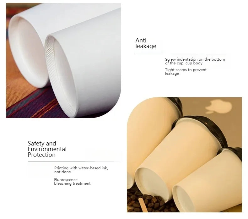 100pcs 250ml 9oz paper cups Personalized Custom，Company logo cups printing，Event Party Cups，Disposable Cup Custom，logo Custom