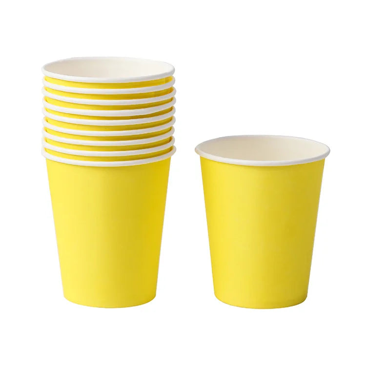 Paper Cups 250ml Family Party Supply Children Birthday Party Decorations Kids Party Supplies Cups Disposable Tableware Sets Cups