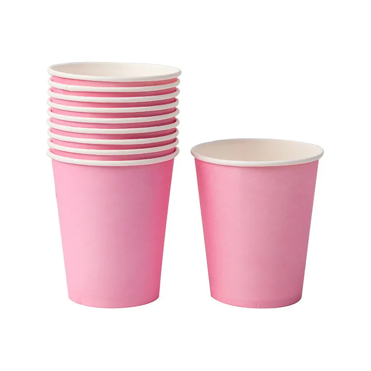 Paper Cups 250ml Family Party Supply Children Birthday Party Decorations Kids Party Supplies Cups Disposable Tableware Sets Cups