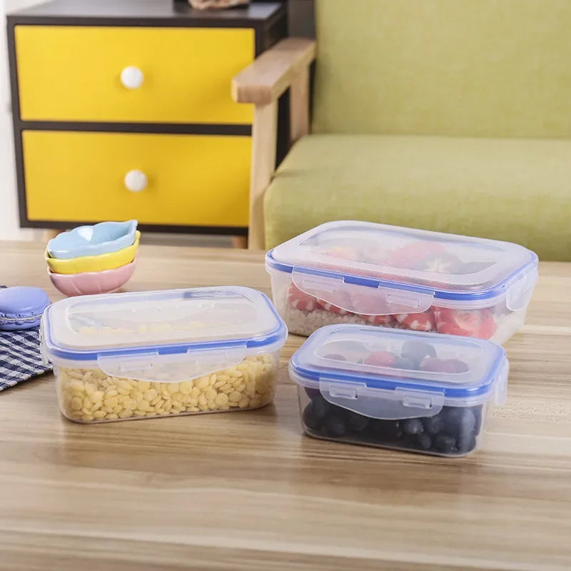 Food Containers with Lids Meal Prep Airtight Food Storage Lunch Containers BPA Free Refrigerator Fresh Keeping Box