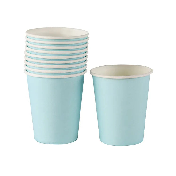 Paper Cups 250ml Family Party Supply Children Birthday Party Decorations Kids Party Supplies Cups Disposable Tableware Sets Cups