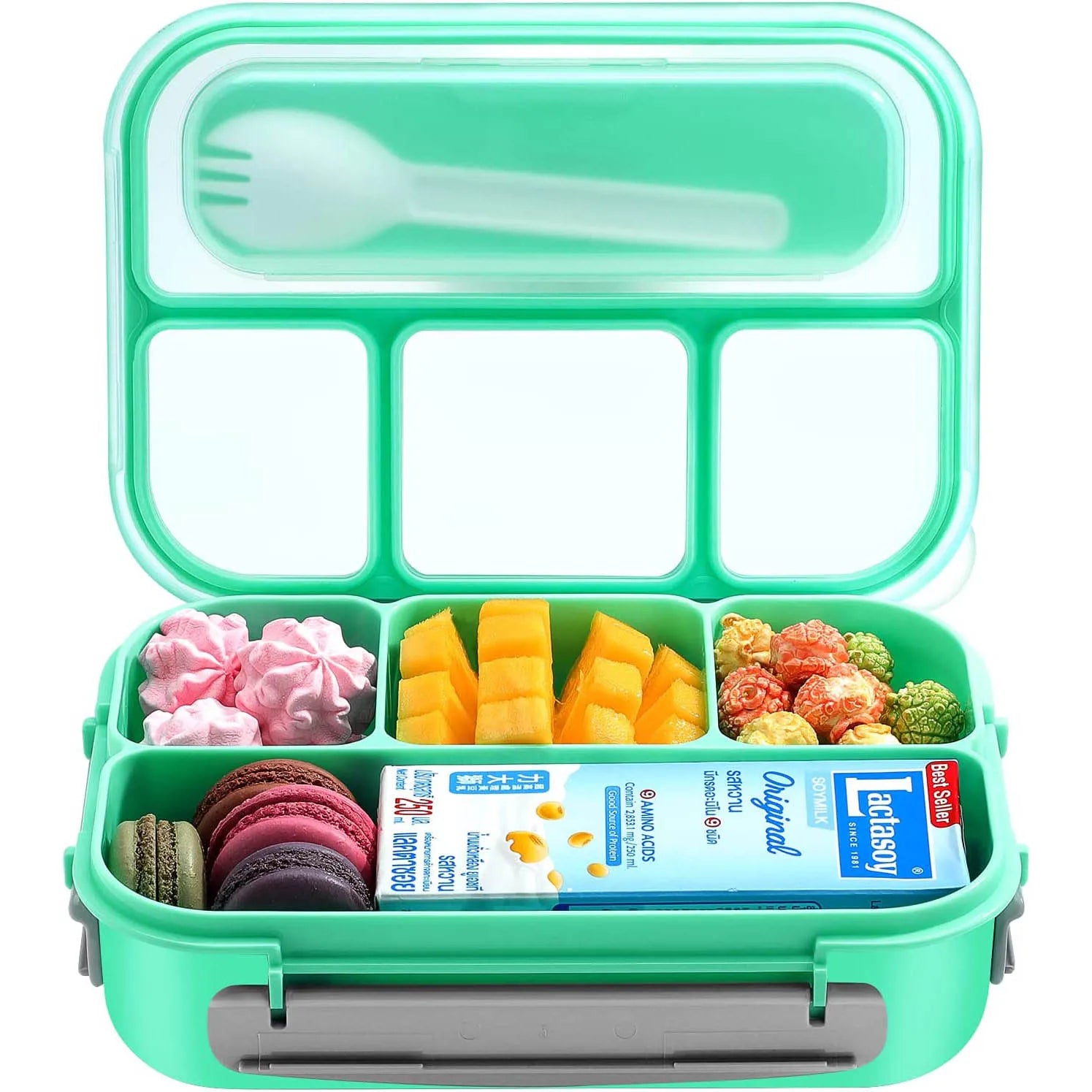 Lunch Box,Lunch Containers for Adults Kids Toddler,1.3L-4 Compartment Bento Box,Microwave/Dishwasher/Freezer Safe