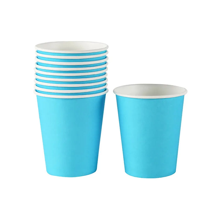 Paper Cups 250ml Family Party Supply Children Birthday Party Decorations Kids Party Supplies Cups Disposable Tableware Sets Cups