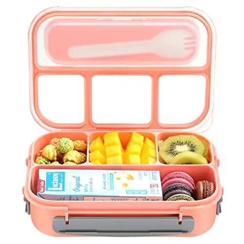 Lunch Box,Lunch Containers for Adults Kids Toddler,1.3L-4 Compartment Bento Box,Microwave/Dishwasher/Freezer Safe