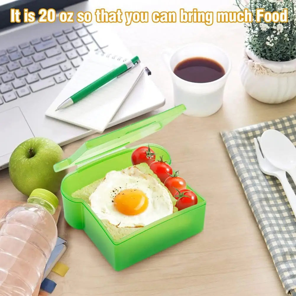 Lunch Container Wide Application Sandwich Case Plastic Storage  Practical Sushi Dessert Food Storage Box