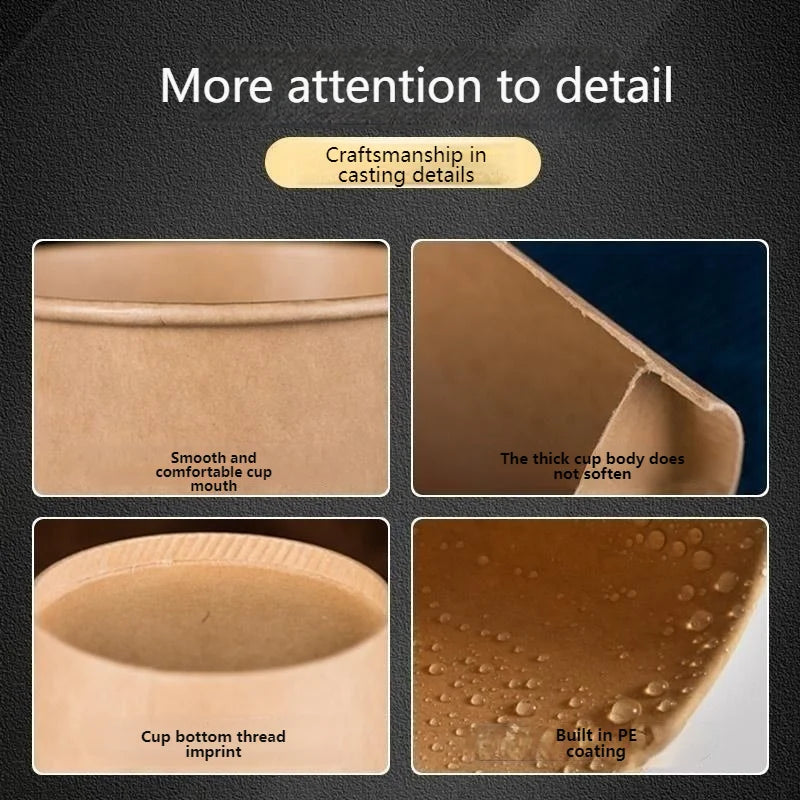 100/200pcs Disposable Paper Cups 250ml Solid Color Paper Cups Coffee Milk Cup Paper Cup For Hot Drinking Party Supplies