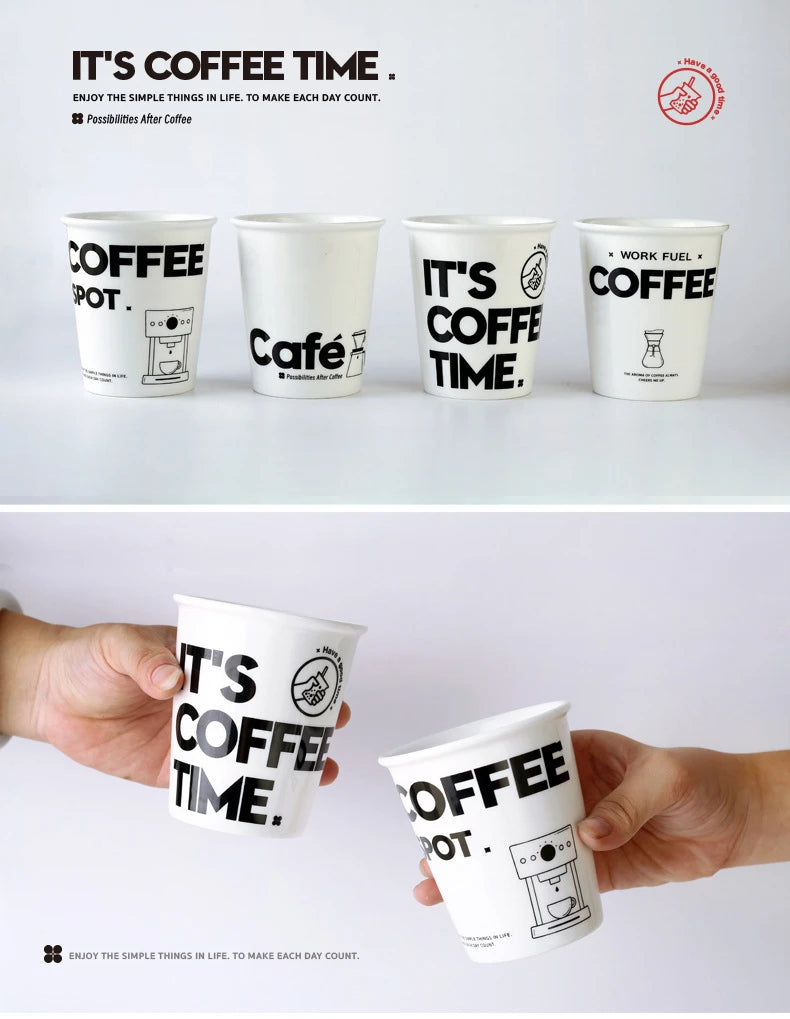 Coffee Cup Ceramics Paper Cup Design Milk Tea Cups Water Cups Hanging Ear Coffee Cups