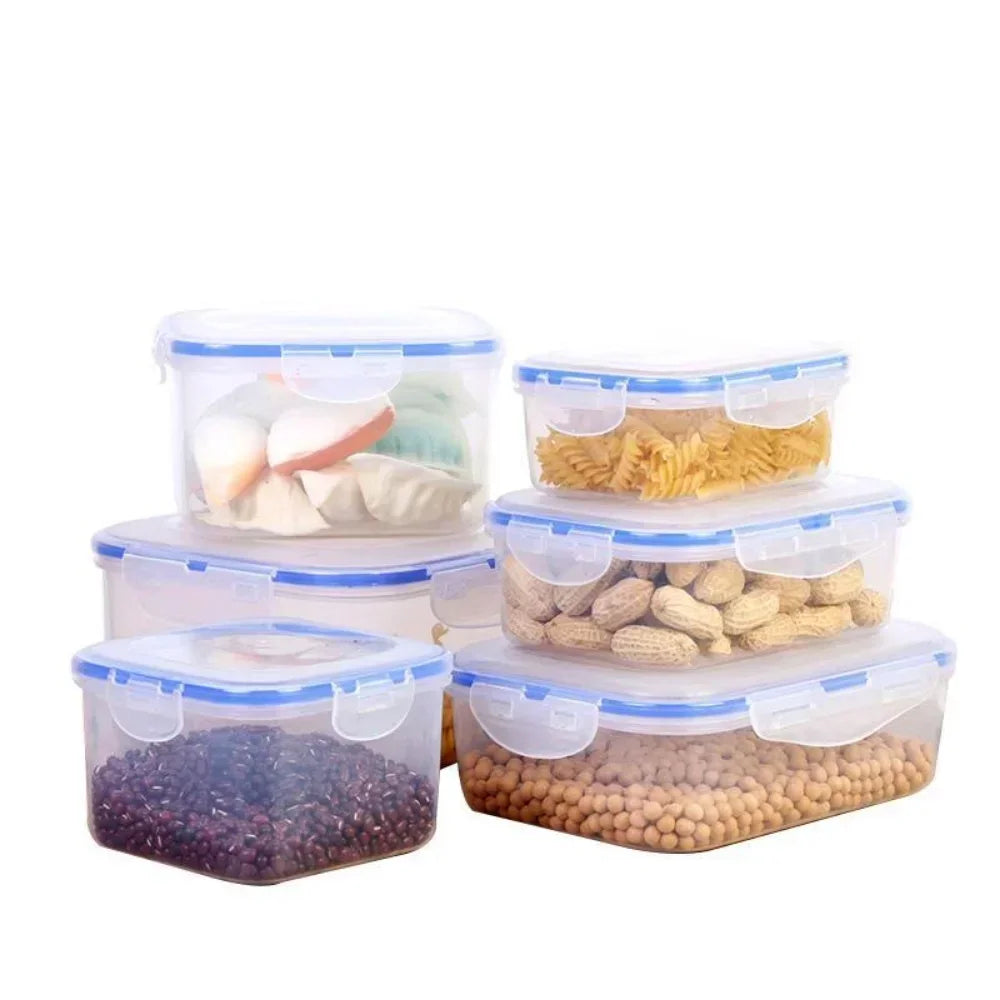 Food Containers with Lids Meal Prep Airtight Food Storage Lunch Containers BPA Free Refrigerator Fresh Keeping Box