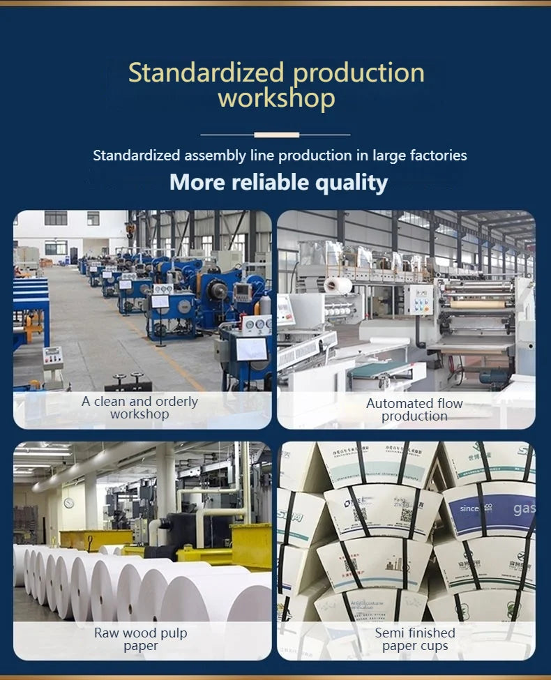 100/200pcs Disposable Paper Cups 250ml Solid Color Paper Cups Coffee Milk Cup Paper Cup For Hot Drinking Party Supplies