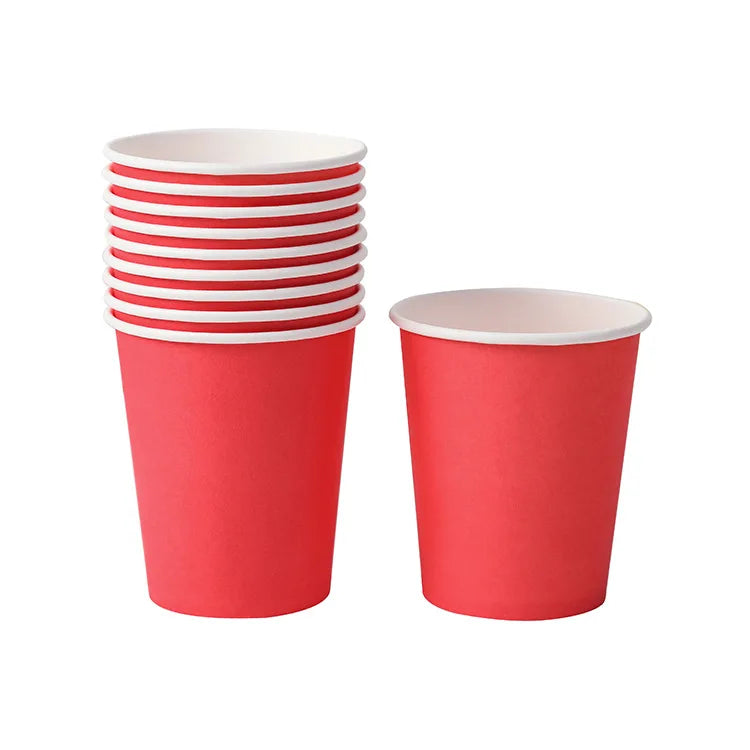 Paper Cups 250ml Family Party Supply Children Birthday Party Decorations Kids Party Supplies Cups Disposable Tableware Sets Cups