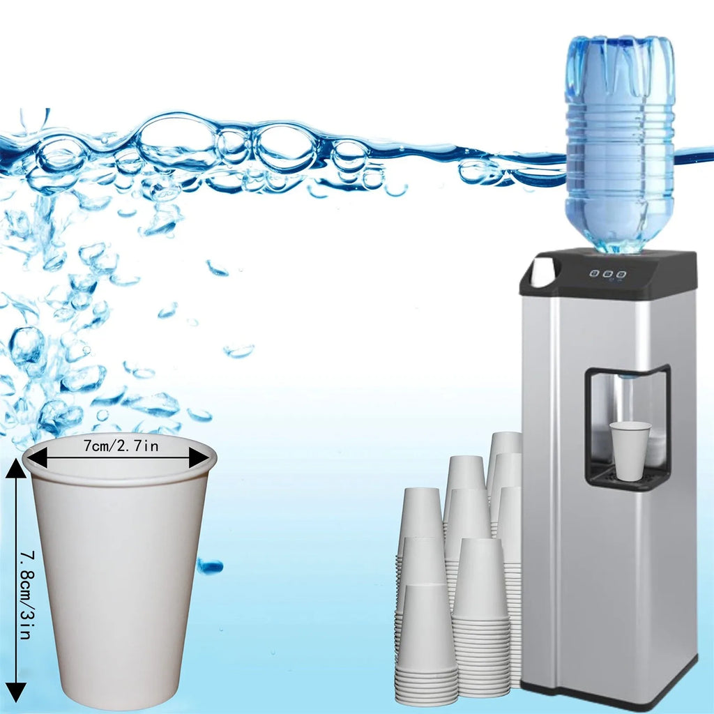 50/500/1000pcs Disposable Paper Cups 210ml Solid Color Paper Cups Coffee Milk Cup Paper Cup For Hot Drinking Party Supplies