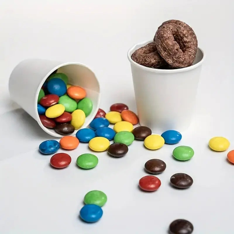 50/100PCS Disposable Small Paper Cups Perfect for Office Coffee Shops Restaurant  Picnic Tasting Juice Coffee Hot Cold Beverage