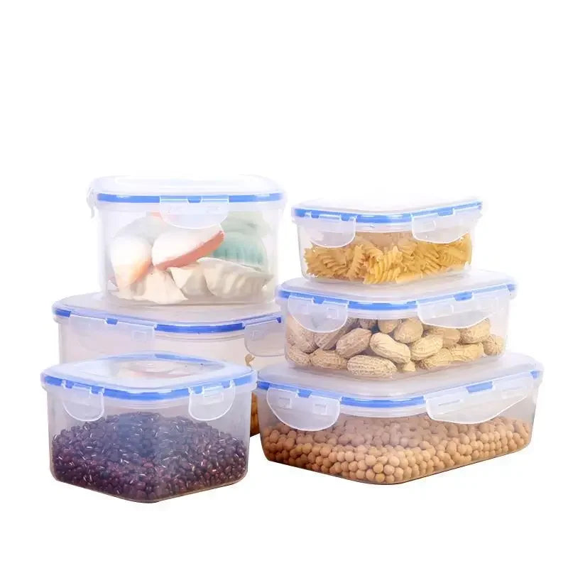 Food Containers with Lids Meal Prep Airtight Food Storage Lunch Containers BPA Free Refrigerator Fresh Keeping Box